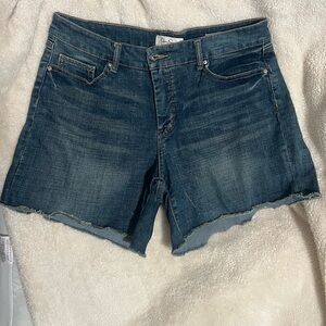 Jessica Simpson Fray Cuff Midi Short